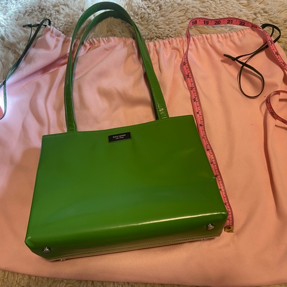 Kate Spade Sam Icon Leather Small Tote Black Classic Zip Tote - Picture 3 of 6